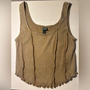 Wild Fable brown ribbed tank top